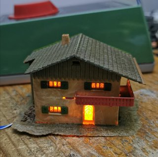 Maquetas Dioramas luz de farol, fuego velas 12V AC