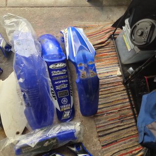Plásticos Yamaha YZF 250 Azul/Branco