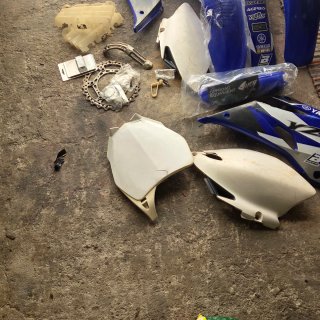 Plásticos Yamaha YZF 250 Azul/Branco