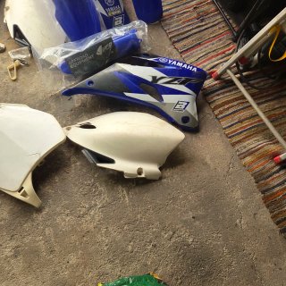Plásticos Yamaha YZF 250 Azul/Branco