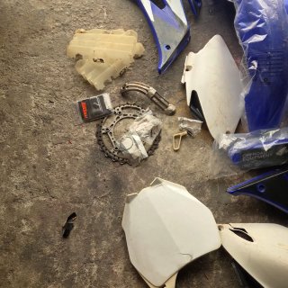 Plásticos Yamaha YZF 250 Azul/Branco