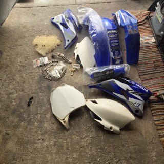 Plásticos Yamaha YZF 250 Azul/Branco