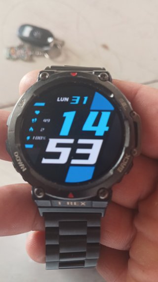 Amazfit T-Rex 2 Negro + Correa Aluminio