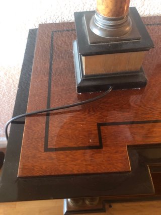Mueble recibidor retro madera y cristal
