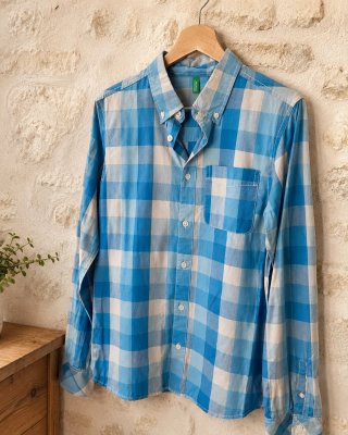 Camisa de cuadros United Colors of Benetton