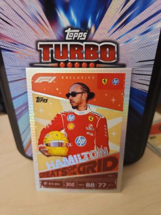Tarjeta Topps Turbo Lewis Hamilton GG1