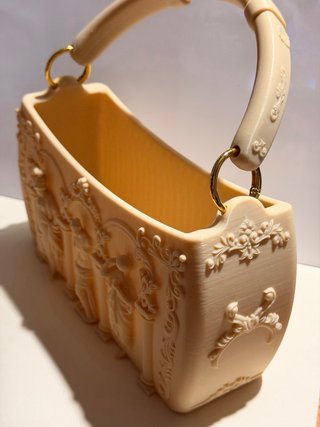 Bolso Clásico Beige Estilo Grecia