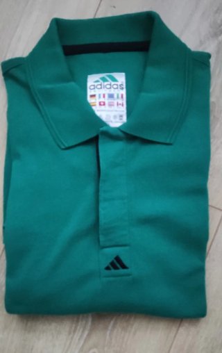 Polo Adidas Verde Talla L