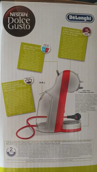 Cafetera Dolce Gusto DeLonghi Roja