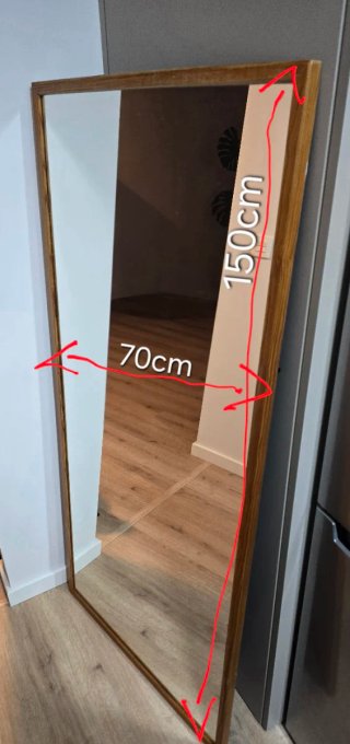 Espejo de pie 150x70cm Madera