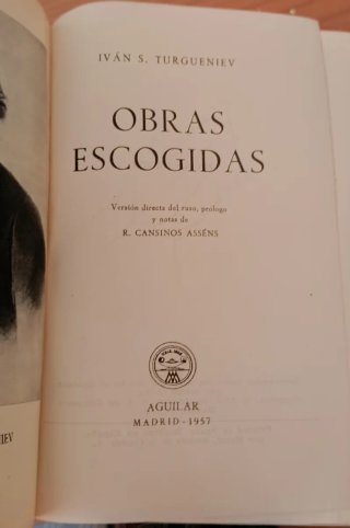 Iván S. Turguéniev. Obras escogidas Aguilar