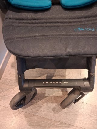 Carro bebé Jane Muum negro y azul, sillita y maxic