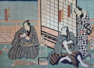 Cuadro antiguo japonés Ukiyo-e