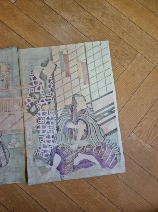 Cuadro antiguo japonés Ukiyo-e