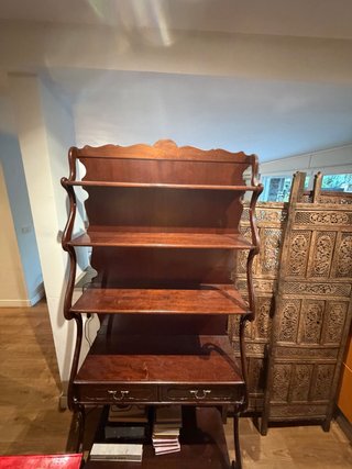 Estantería clásica madera 2 cajones