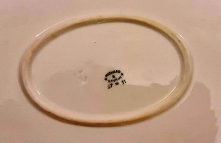 Piatto da portata Ginori in porcellana e vetro