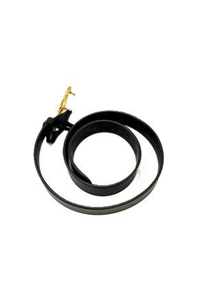 Cinturón Gucci Doble G Negro y Dorado