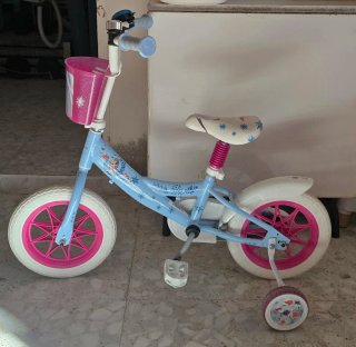 Bicicleta Frozen con ruedines