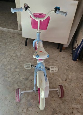 Bicicleta Frozen con ruedines