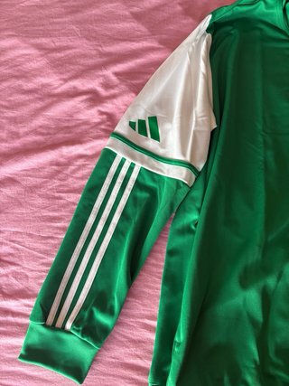 Sudadera Adidas cremallera verde