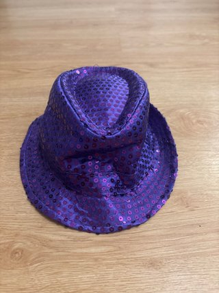 Sombrero Morado Lentejuelas