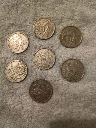 Lote 60 monedas antiguas españolas