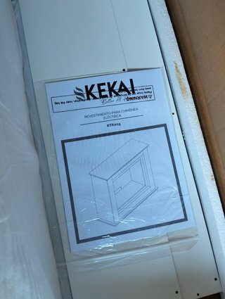 Kekai Chimenea eléctrica Bairon 90x30x75 cm 1820W