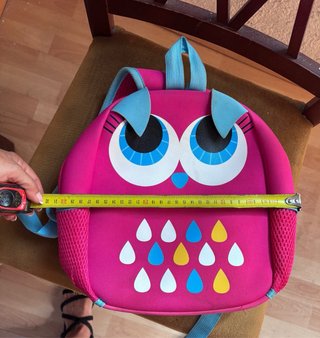 Mochila infantil búho fucsia