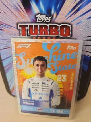 Tarjeta Topps Turbo F1 Albon 23