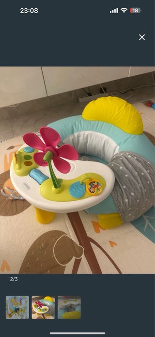 Sillón para bebé con juguetes +6 meses