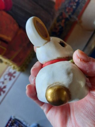 Coniglietto Thun con quadrifoglio e cuore