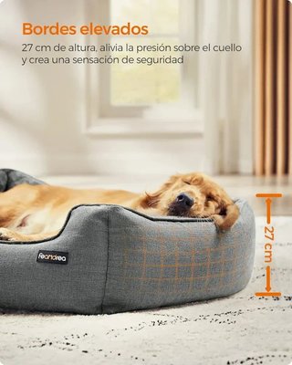 Feandrea Cama para Perros de Lino para Mascotas