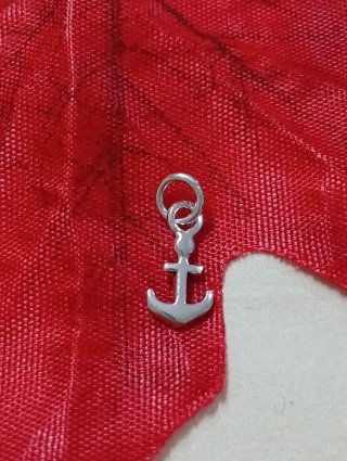 Pequeño colgante Ancla Mar Plata De Ley 925