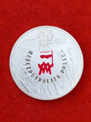 10 Zlotych 2010. Plata Agosto 1980. 30 Aniversario
