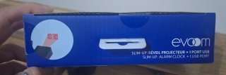 Evom Despertador Proyector + Puerto USB