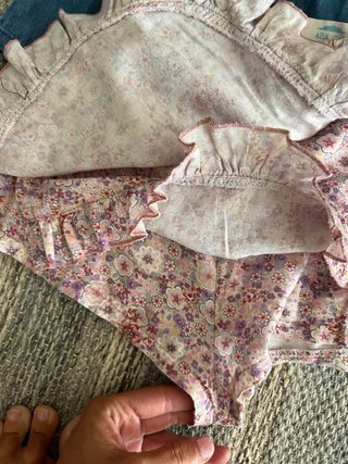 Conjunto Gocco: Camisa denim y falda floral