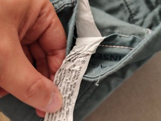Pantalones Chinos Zara Hombre Gris Azul Verdoso