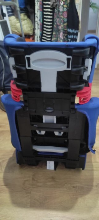 Silla coche niños azul y negro