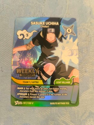 Carta Naruto Sasuke Uchiha Chidori Mythos