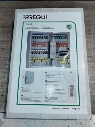 Arregui PL060 Armario de Llaves con Ganchos Regulables en Altura 60 Llaves
