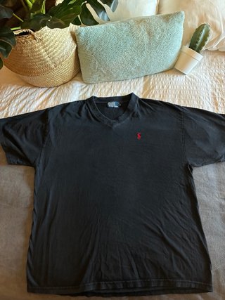 Camiseta Polo Ralph Lauren Negra cuello en V