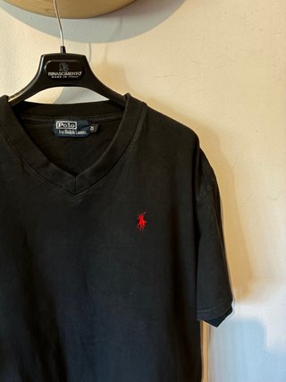 Camiseta Polo Ralph Lauren Negra cuello en V