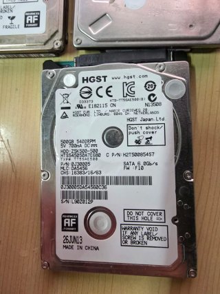Lote discos duros 2,5" SATA para portatil