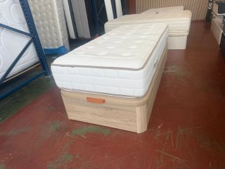 Vendo canapé madera tapa3D+Colchón relax 90x200