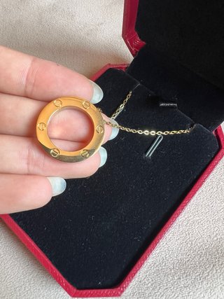 Collar inspo Cartier Love Acero Inoxidable Dorado