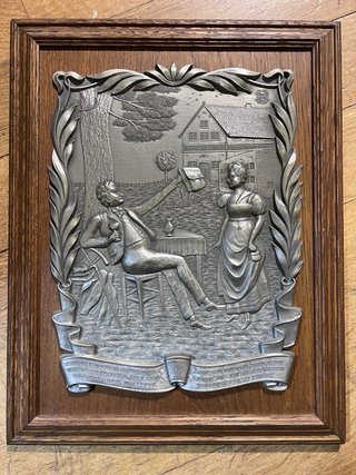 Placa Decorativa Alemã Vintage Breiling-Zinn 95% –