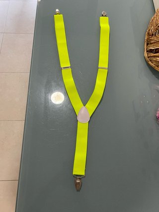 Tirantes ajustables amarillo fosforito
