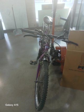 Bicicleta Morada Decathlon Riverside 24