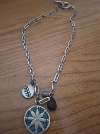 Collar Tous Oso Plata y Negro