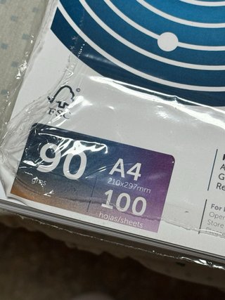 Papel Multifunción A4 90g - 100 hojas